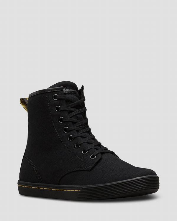 Dr Martens Dámské Kotníkové Boty Sheridan Canvas Černé, CZ-964325